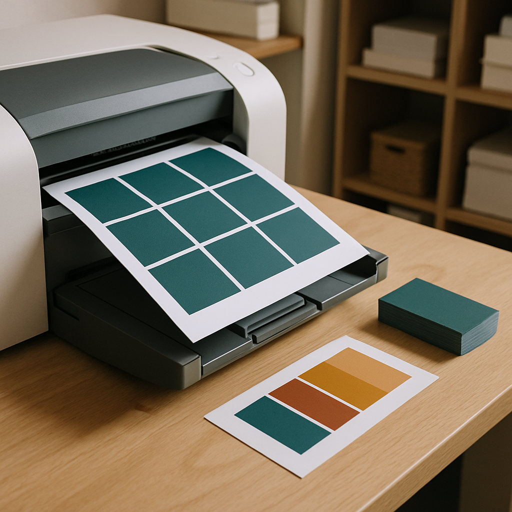 Brand Colors business-card printer setup