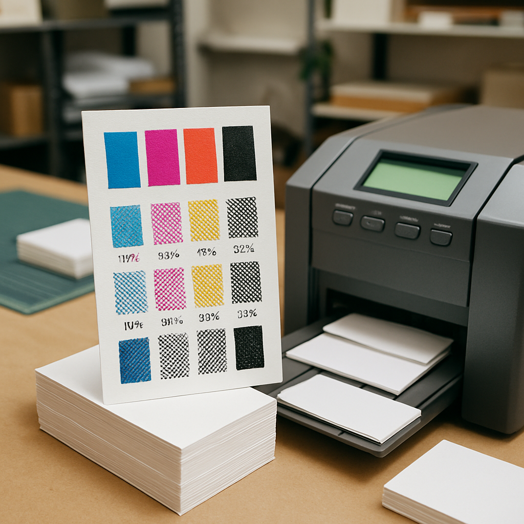 Ink Quality business-card printer setup