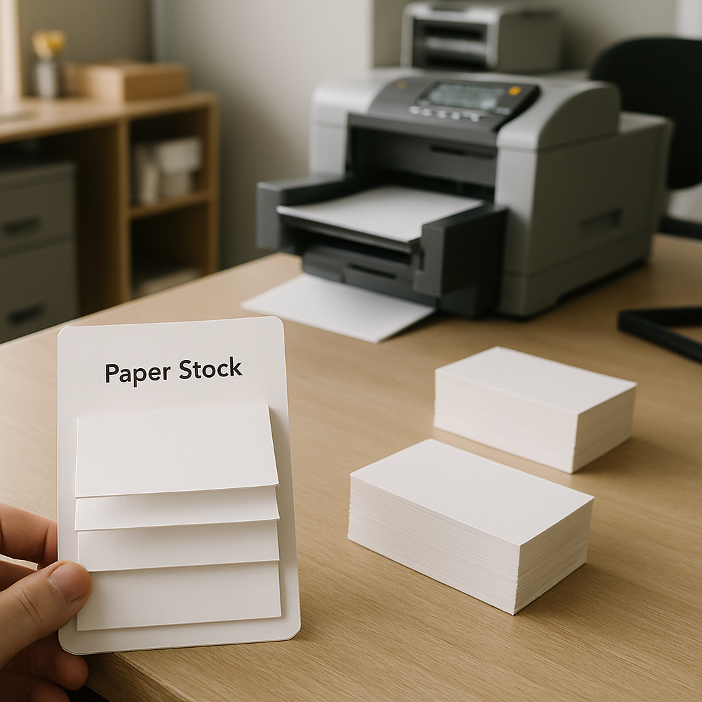 Paper Stock business-card printer setup