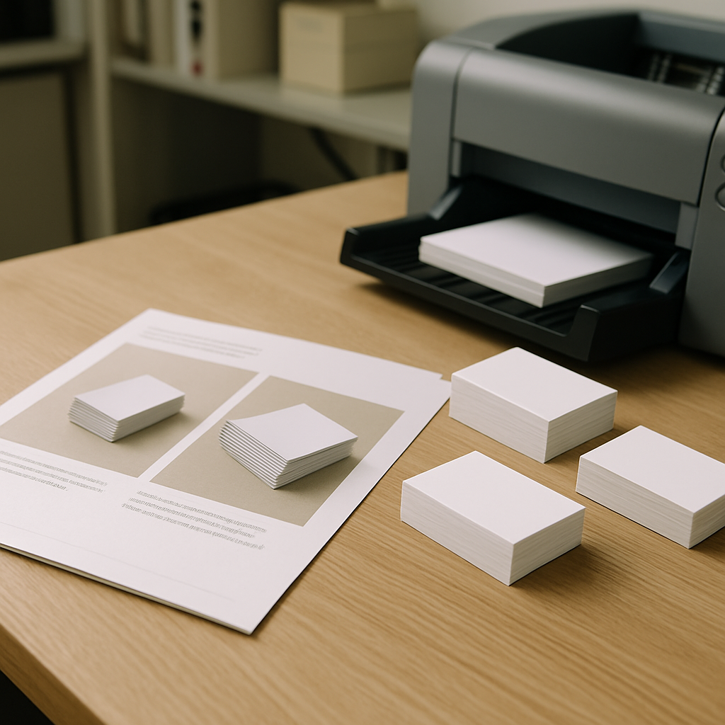 Small Batches business-card printer setup